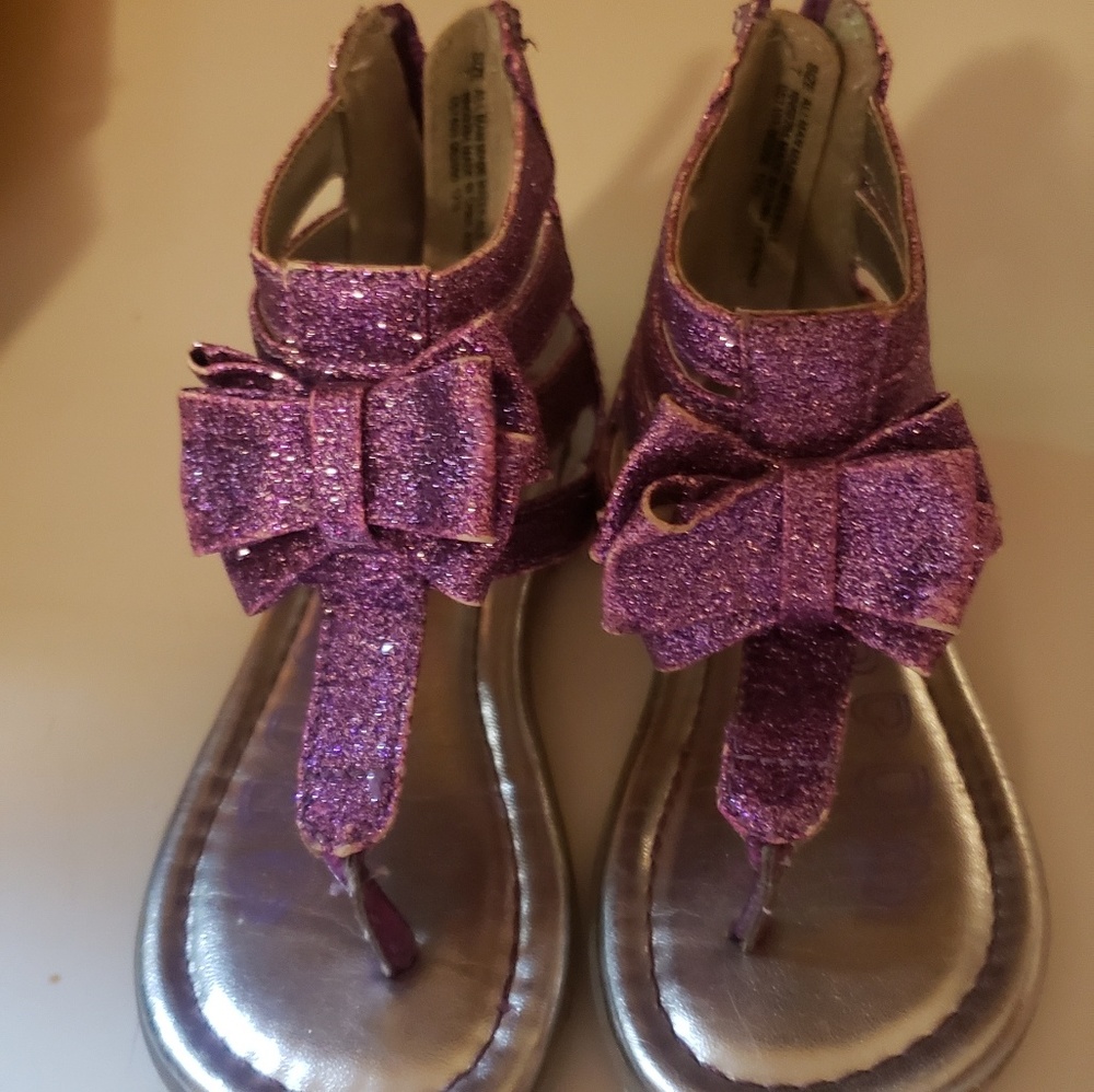 Purple sparkly sandals toddlers